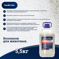 Противогололедный реагент Goodhim до -31℃ с мраморной крошкой 500 G - 5,5кг Гранулы 39728