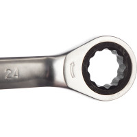 Комбинированный ключ с трещоткой 24мм AV Steel  AV-315024