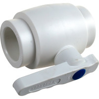 Полнопроходной шаровой кран PRO AQUA PP-R белый d-40 мм PA40014