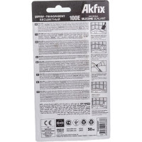 Универсальный силиконовый герметик Akfix 100E прозрачный, 50 мл SA111