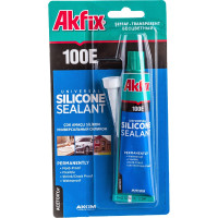 Универсальный силиконовый герметик Akfix 100E прозрачный, 50 мл SA111