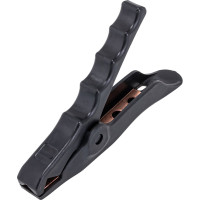 Зажим Крокодил АВТОЭЛЕКТРИКА Т-21 черный, длина 165мм, медная вставка,ток 600А 1шт. 47