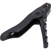 Зажим Крокодил АВТОЭЛЕКТРИКА Т-21 черный, длина 165мм, медная вставка,ток 600А 1шт. 47