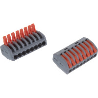 Cтроительно-монтажные клеммы STEKKER LD222-418 8-проводные 5 шт 32423