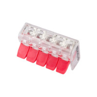 Универсальная компактная клемма STEKKER 5-проводная STEKKER, LD221-415 (5 штук в упаковке) 32419