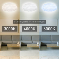 Бытовой светильник ЭРА Fashion SPB-6 светодиодный 70Вт, 3000-6500К, Wave Б0034964