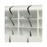 Алюминиевый радиатор ROMMER Plus 200 6 секций RAL9016 89989