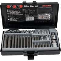 Набор бит TORX и коротких головок 35 шт. FORCE 4352