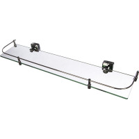 Стеклянная полка с ограничителем FIXSEN KVADRO 61303B