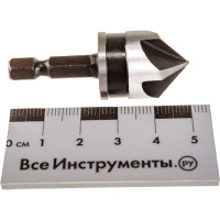 Зенкер конический, легированная сталь, хвостовик под биту, 19 мм FIT IT 36447