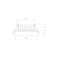 Встраиваемый светильник Elektrostandard DSKR80 5W 3300K a030554