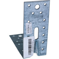 Перфорированный уголок ALBERTS усиленный, оцинкованный 150х150х65х2,5 мм 335724