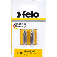 Бита крестовая Felo PH 2X25, 2шт 02202036