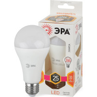 Светодиодная лампа ЭРА LED A65-25W-827-E27, груша, теплый Б0035334