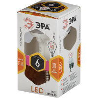 Светодиодная лампа ЭРА LED R50-6W-827-E14 диод, рефлектор, тепл Б0028489