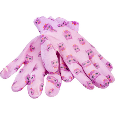 Нейлоновые тонкие садовые перчатки с нитриловым покрытием ладони Gigant 12 пар G-006