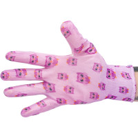 Нейлоновые тонкие садовые перчатки с нитриловым покрытием ладони Gigant 12 пар G-006