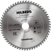 Диск пильный Hilberg Industrial Дерево 3505060Т HW355
