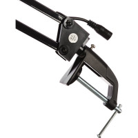 Настольный светильник Camelion KD-821 C02 черный LED 8Вт, 230В, 2 уровня яркости, 350Лм, струбцина 13527