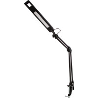 Настольный светильник Camelion KD-821 C02 черный LED 8Вт, 230В, 2 уровня яркости, 350Лм, струбцина 13527