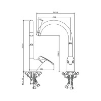 Смеситель для кухни OLIVE'S 02431AV