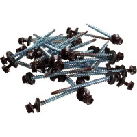 Кровельный саморез ГОСКРЕП 4.8х70 RAL 8017 шоколадно-коричневый, 30 шт. 2-0017890