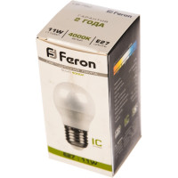 Светодиодная лампа FERON 11W 230V E27 4000K, LB-750 25950