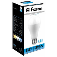 Светодиодная лампа FERON 25W 230V E27 6400K, LB-100 25792