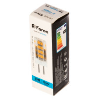Светодиодная лампа FERON 5W 230V G4 6400K, LB-432 25862