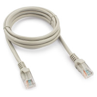 Многожильный медный патч-корд Cablexpert UTP кат.5e, 1.5м, литой, серый PP10-1.5M