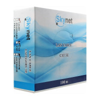 Кабель SkyNet Light UTP indoor 4x2x0,46, медный, FLUKE TEST, кат.5e, однож., 100 м, box, серый CSL-UTP-4-CU/100