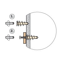 Усиленный анкер для двойного гипсокартона ЕВРОПАРТНЕР PBAM 14х37 без шурупа, 800 шт. 76062259