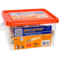 Анкер для гипсокартона ЕВРОПАРТНЕР PBA 14х37 с шурупом,100 шт. 86912