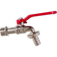 Кран водоразборный MasterProf 1/2" со штуцером 15мм., кран садовый, ручка ДС.020047.ИМ