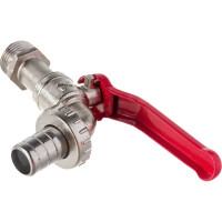 Кран водоразборный MasterProf 1/2" со штуцером 15мм., кран садовый, ручка ДС.020047.ИМ