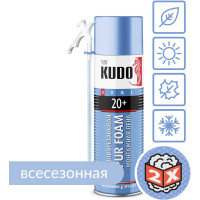Полиуретановая монтажная бытовая всесезонная пена KUDO HOME 20+ 650 мл KUPH06U20+