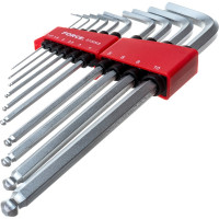 Набор шестигранников длинн.Г-образн. с шаром 10пр. FORCE 5102XLB