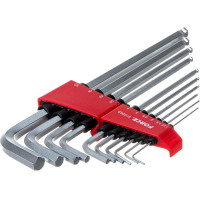 Набор шестигранников длинн.Г-образн. с шаром 10пр. FORCE 5102XLB