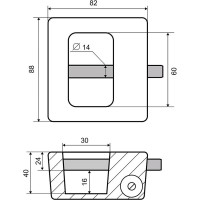 Навесной замок Palladium 603F, чугун, 9306