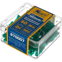 Набор предохранителей KRAFT 30 А, MEDIUM, 50 шт, пласт кор KT 870007