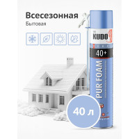 Полиуретановая монтажная бытовая всесезонная пена KUDO HOME 40+ KUPH10U40+
