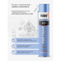 Полиуретановая монтажная бытовая всесезонная пена KUDO HOME 40+ KUPH10U40+