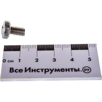 Винт с цилиндрической головкой и сферой ЕВРОПАРТНЕР DIN 7985 М6х10 нержав. сталь 6 шт. G2 0610 1