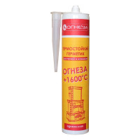 Герметик для печей ОГНЕЗА 1600 туба 310 мл, цвет черный 105037