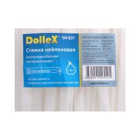 Нейлоновый хомут стяжка DolleX 7,6х300 мм, уп. 100 шт., белый SN-831