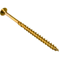 Шуруп Rusconnect CS 03560 с/нарез. д/дерева, потай, 3,5х60, 200 шт. Желтый цинк 313560