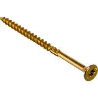 Шуруп Rusconnect CS 03560 с/нарез. д/дерева, потай, 3,5х60, 200 шт. Желтый цинк 313560