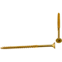 Шуруп Rusconnect CS 03560 с/нарез. д/дерева, потай, 3,5х60, 200 шт. Желтый цинк 313560