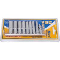 Набор головок торцевых удлиненных (9 шт; 1/4" Dr; 6-13 мм) KRAFT KT 700315