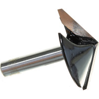 Фреза пазовая галтельная V-образная серия 1004 (40x14 мм; угол 120 град; хвостовик 8 мм) Росомаха 800409